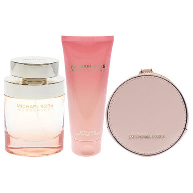 Michael Kors Wonderlust 3 Pcs Set For Women: 3.4 Eau De Parfum Spray + 3.4 Body Lotion + Round Purse Secondary image