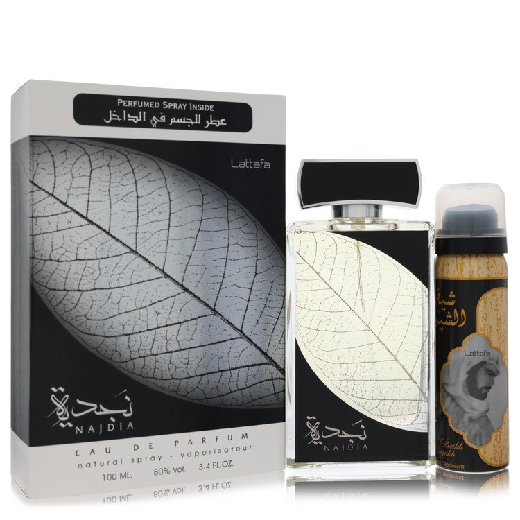 Lattafa - Najdia Perfume By Lattafa Eau De Parfum Spray Plus 1.7 oz Deodorant. SKU: 561350