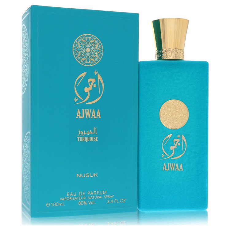 Nusuk Ajwaa Turquoise by Nusuk Eau De Parfum Spray (Unisex) 3.4 oz for Women