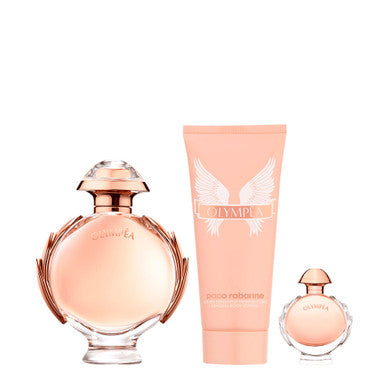 Paco Rabanne Olympea 3 Pcs Set For Women: 2.7 Eau De Parfum Spray + 3.4 Body Lotion + 6 Ml Eau De Parfum Mini Secondary image