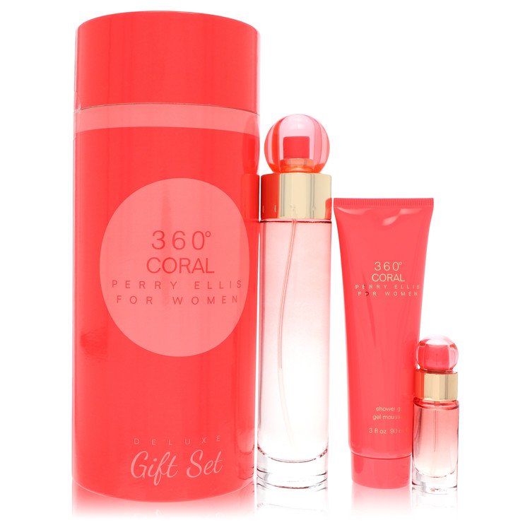 Perry Ellis 360 Coral Gift Set By Perry Ellis - Zachava.com