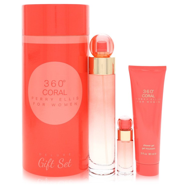 Perry Ellis 360 Coral Gift Set By Perry Ellis, Perfume for Women, available at zachava.com