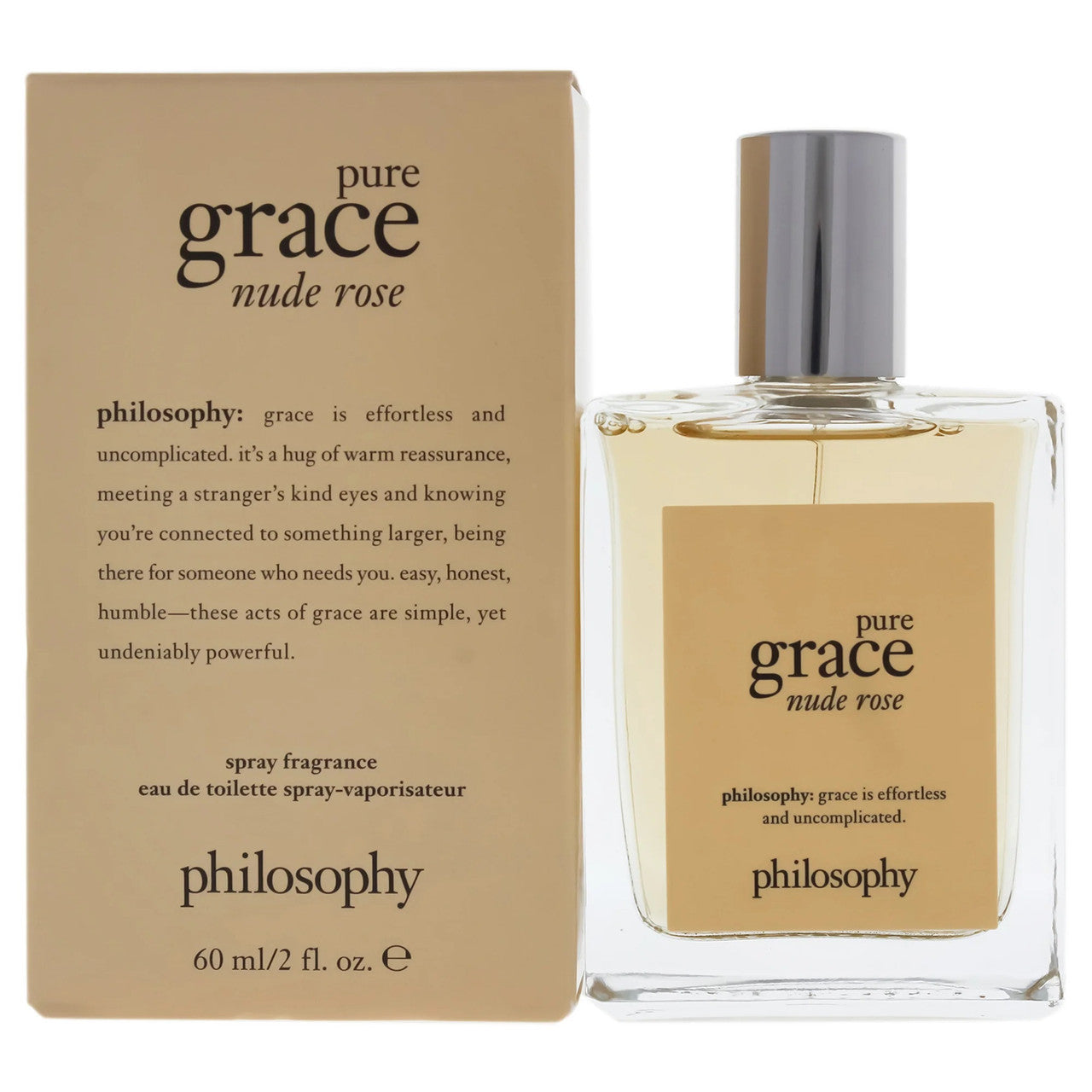 PHILOSOPHY PURE GRACE NUDE ROSE 2 OZ EAU DE TOILETTE SPRAY Main image
