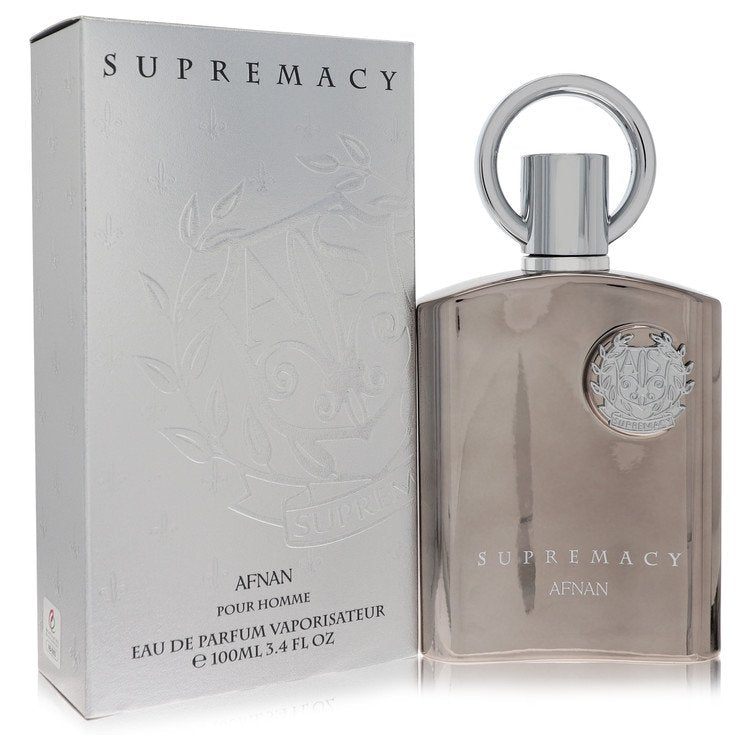 Supremacy Silver Eau De Parfum Spray By Afnan, Cologne for Men, available at Zachava.com.