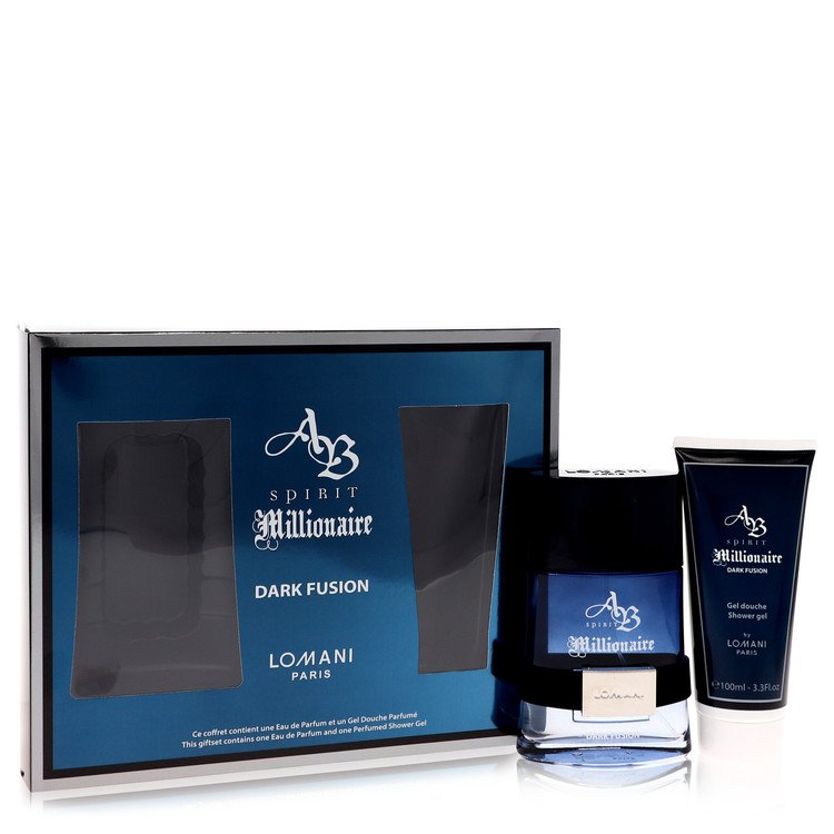 Spirit Millionaire Dark Fusion by Lomani Gift Set -- for Men