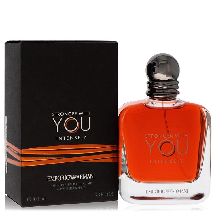 Stronger With You Intensely by Giorgio Armani Eau De Parfum Spray 3.4 oz for Men