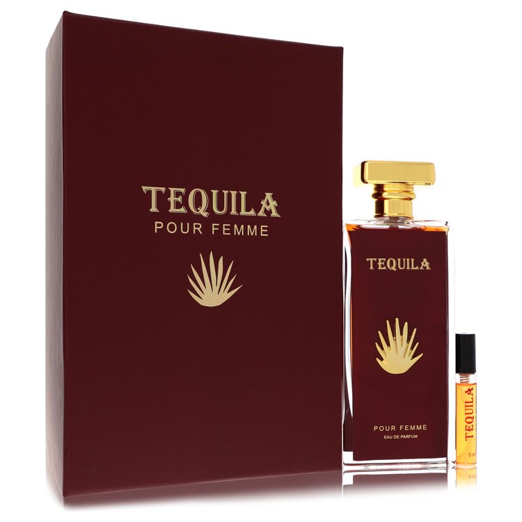Tequila Pour Femme Red Eau De Parfum Spray + Free .17 oz Mini EDP Spray By Tequila Perfumes - Zachava.com