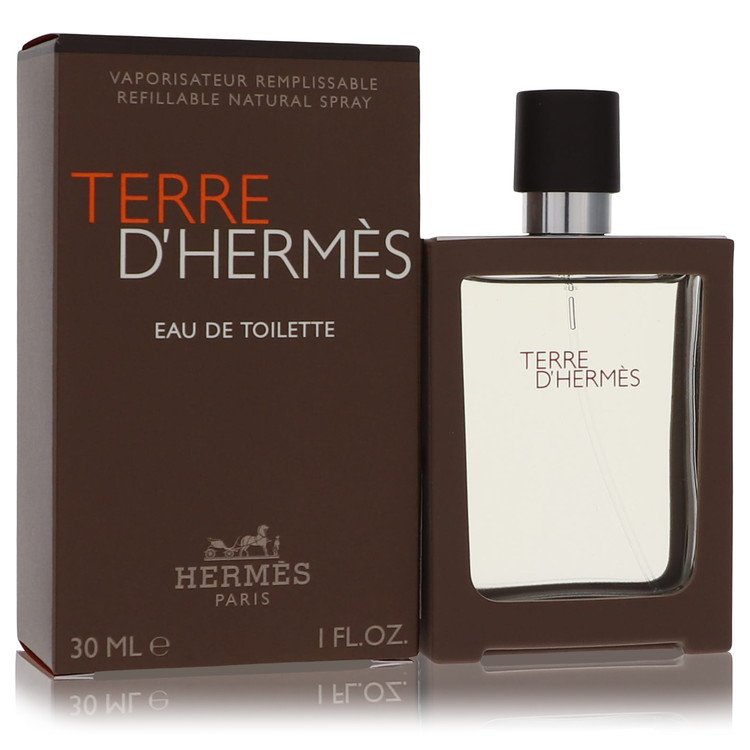 Terre DHermes by Hermes Eau De Toilette Spray Spray Refillable 1 oz for Men