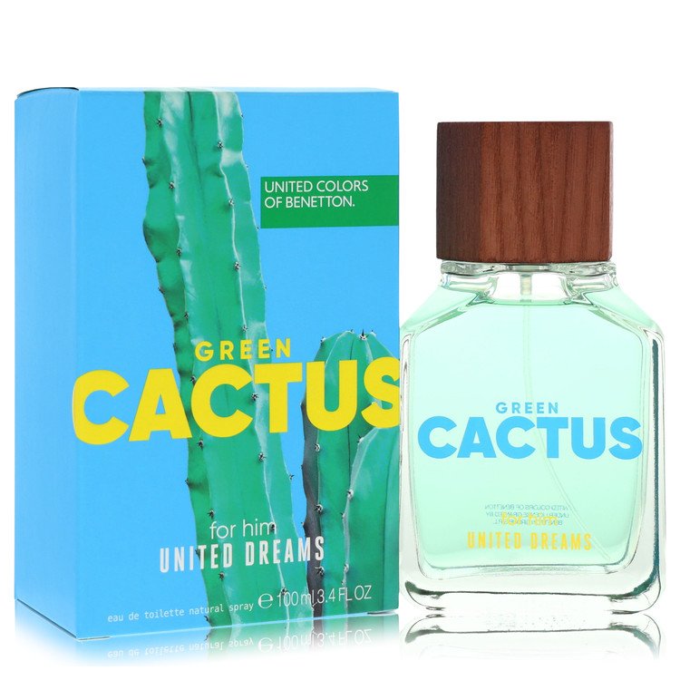 United Dreams Green Cactus Eau De Toilette Spray By Benetton, Cologne for Men, available at Zachava.com.