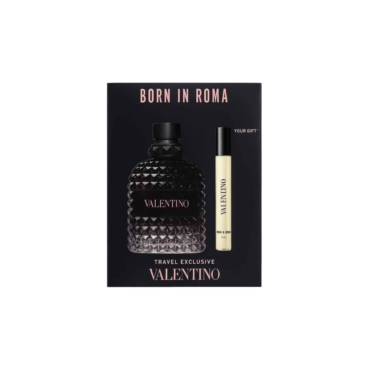 VALENTINO UOMO BORN IN ROMA 2 PCS SET FOR MEN: 3.4 EAU DE TOILETTE SPRAY + 0.33 EAU DE TOILETTE SPRAY Main image