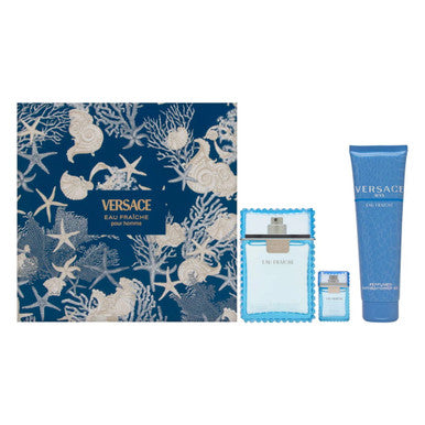 Versace Eau Fraiche 3 Pcs Set For Men: 3.4 Eau De Toilette Spray + 5 Ml Eau De Toilette Mini + 5 Oz Bath & Shower Gel Secondary image