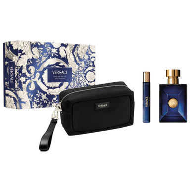 Versace Dylan Blue 3 Pcs Set For Men: 3.4 Eau De Toilette Spray + 0.3 Eau De Toilette Spray + Pouch Secondary image
