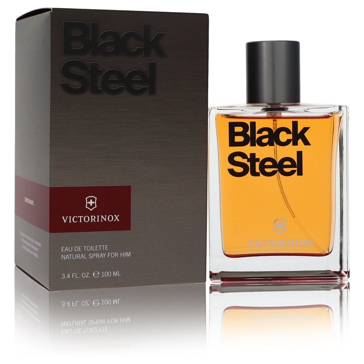 Swiss Army Black Steel Eau De Toilette Spray By Victorinox, Cologne for Men, available at zachava.com