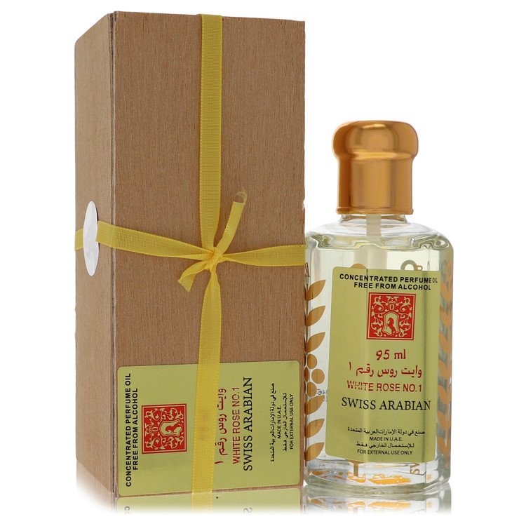 White Rose No 1 Concentrated Perfume Oil Free From Alcohol (Unisex) By Swiss Arabian - Zachava.com