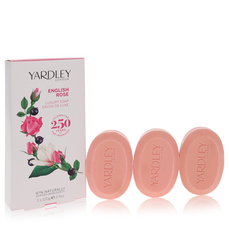 English Rose Yardley 3 x 3.5 oz  Luxury Soap By Yardley London - Zachava.com