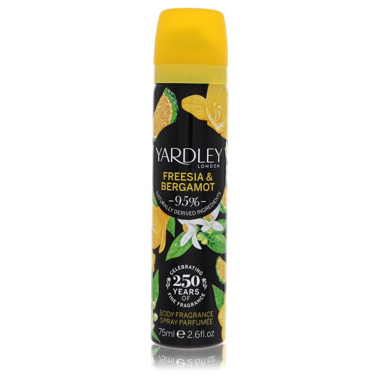 Yardley Freesia Bergamot by Yardley London Body Fragrance Spray 2.6 oz for Women