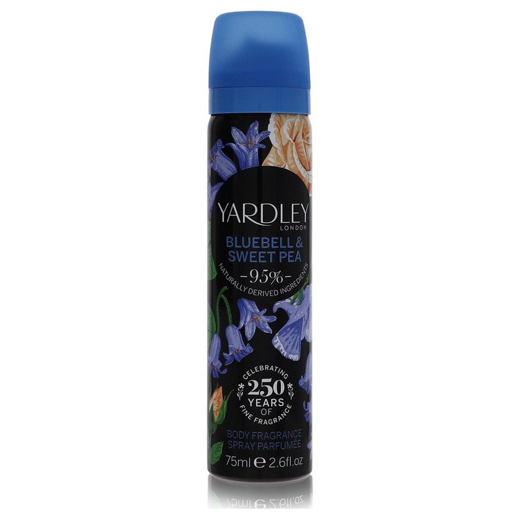 Yardley Bluebell Sweet Pea by Yardley London Body Fragrance Spray 2.6 oz for Women