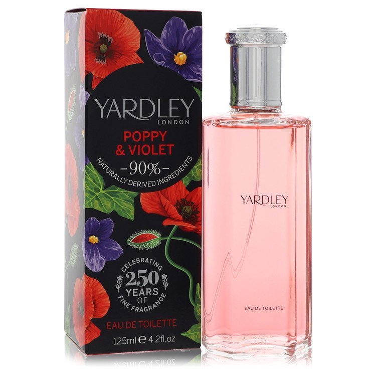 Yardley Poppy Violet by Yardley London Eau De Toilette Spray 4.2 oz for Women