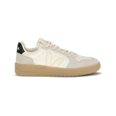 Veja Beige Calf Leather Bos Taurus Low Top Sneakers for Men