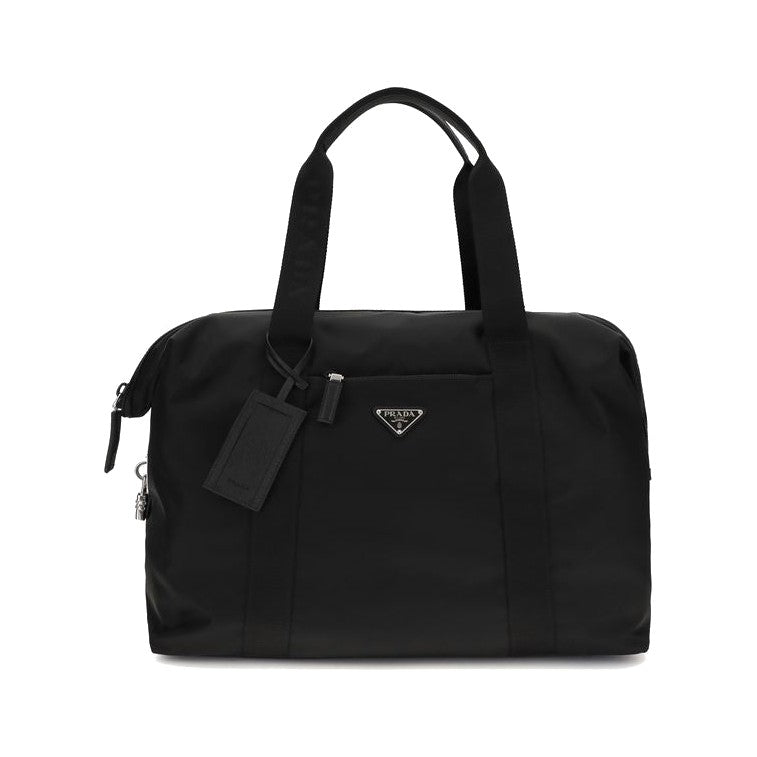 Prada Black Recycled Polyamide Luggage And Travel for Men