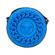 Versace Round Disco Leather Camera Case Crossbody Bag for Women