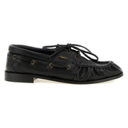 Saint Laurent Black Calfskin Slip-On Loafers for Men