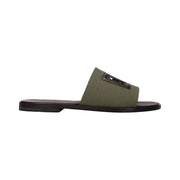 Dolce & Gabbana Green Fabric Slippers for Men