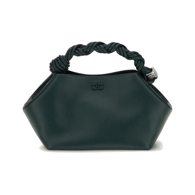 Ganni Bicolor Recycled Leather Handbag for Women