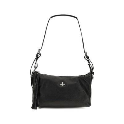 Vivienne Westwood Black Lambskin Shoulder Bag for Women