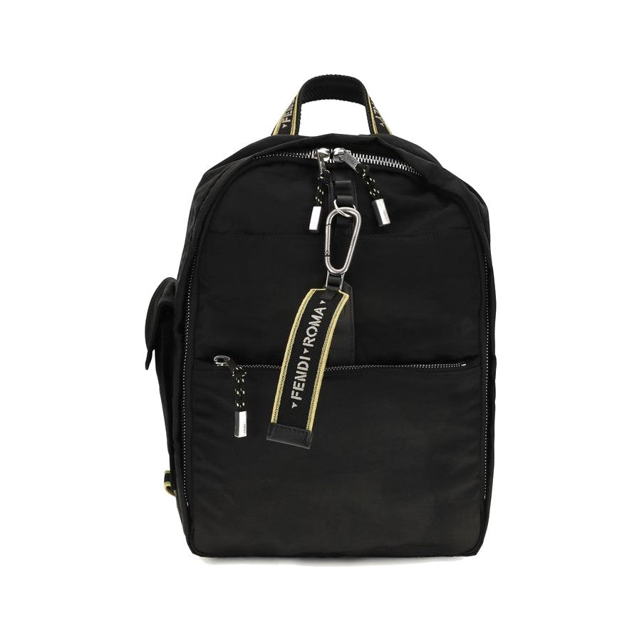 Fendi Black Polyamide Backpack for Men