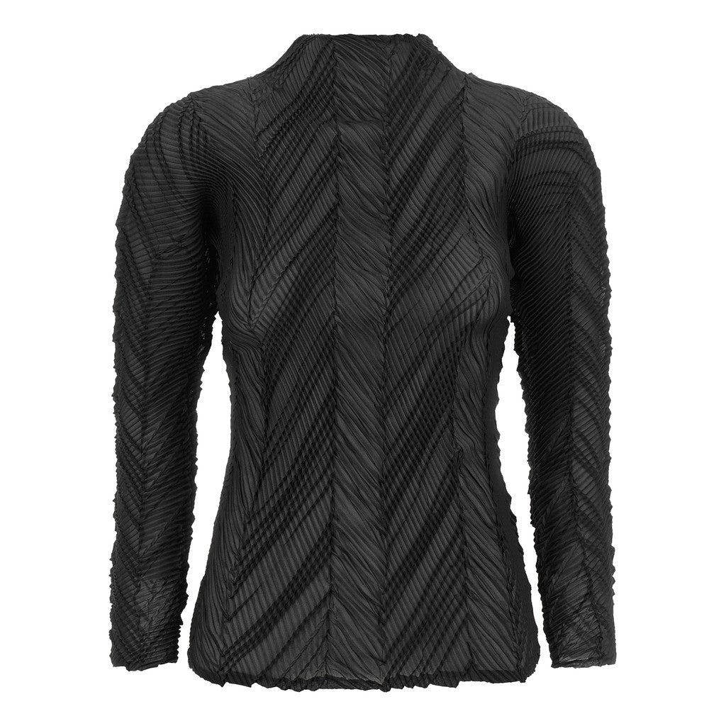 Issey Miyake Black Polyester Cardigan for Women