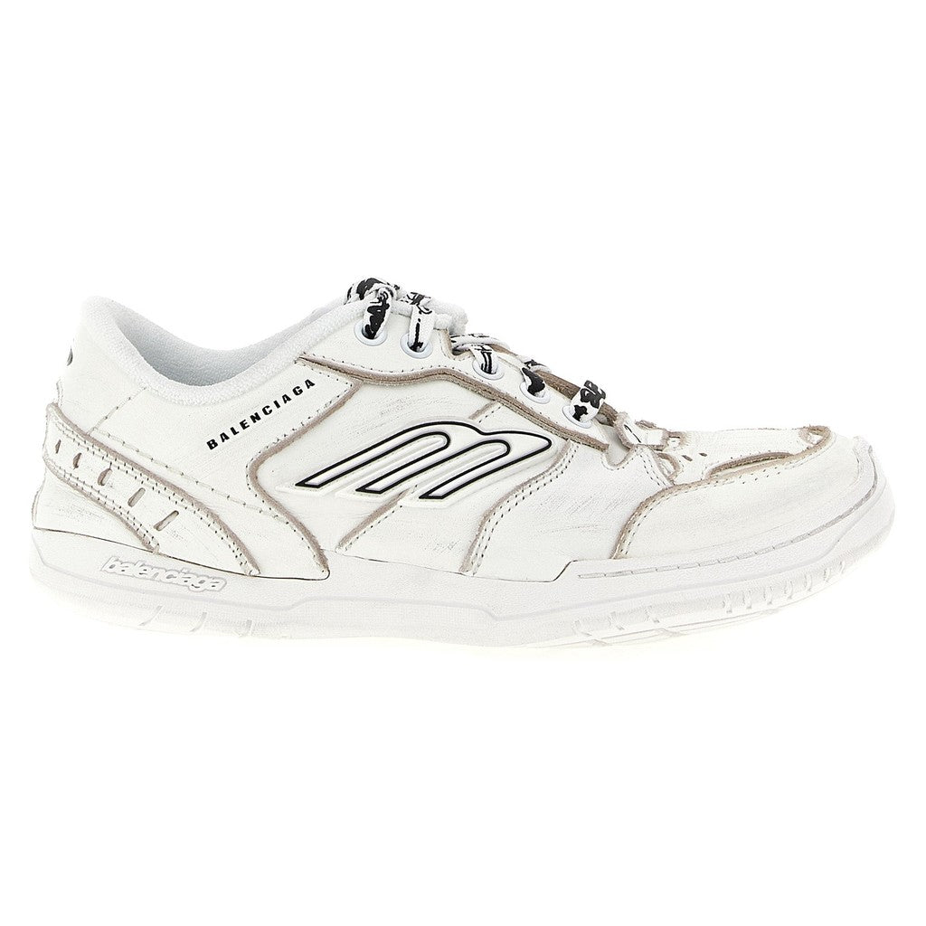 Balenciaga White Calfskin Athletic Sneakers for Women