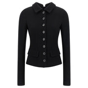 Dolce & Gabbana Black Virgin Wool Blazer for Women