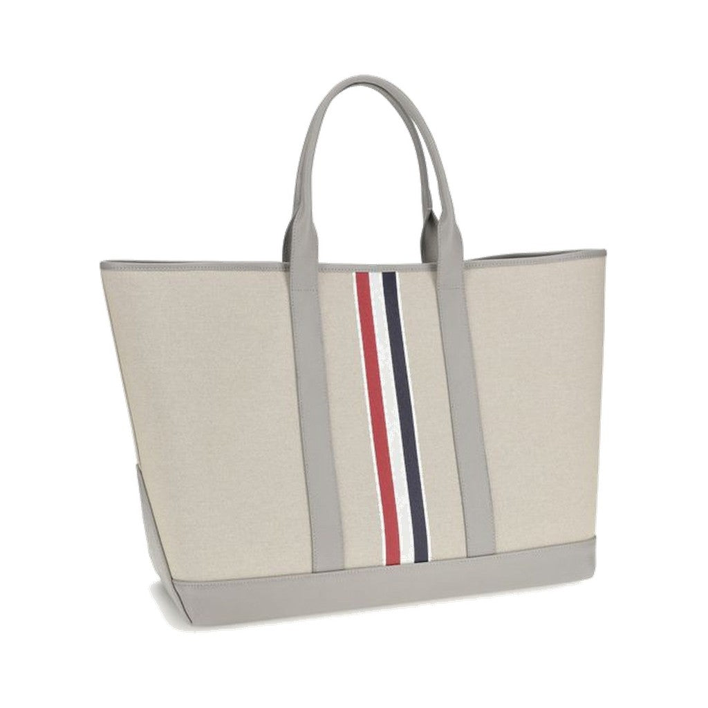 Thom Browne Gray Fabric Shoulder Bag for Men