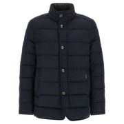 MooRER Blue Wool Full-Length Jacket for Men