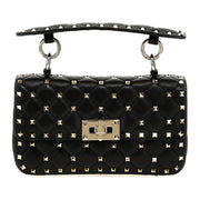 Valentino Garavani Black Lamb Leather Handbag for Women