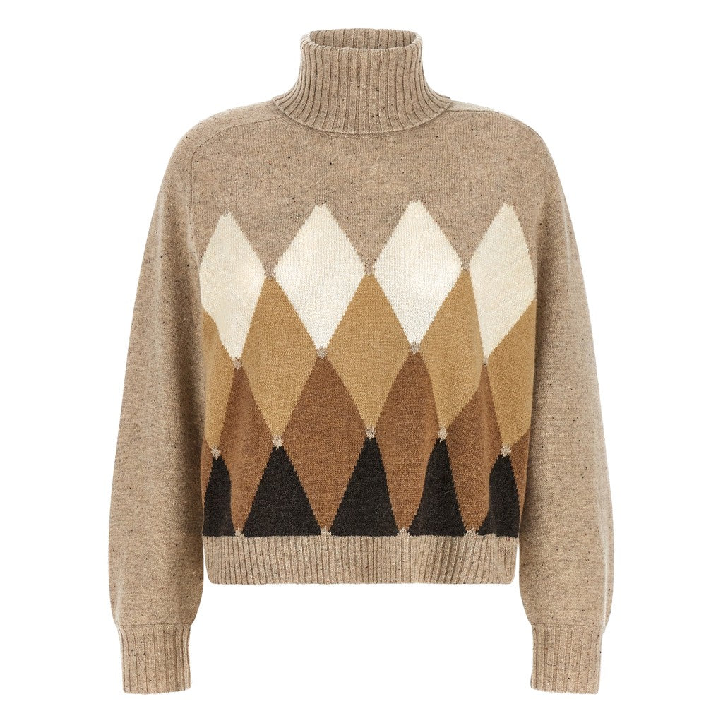 Ballantyne Beige Wool Cardigan for Women