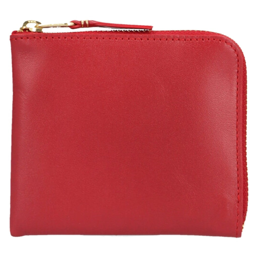 Comme des Garçons Red Calfskin Cardholder for Unisex