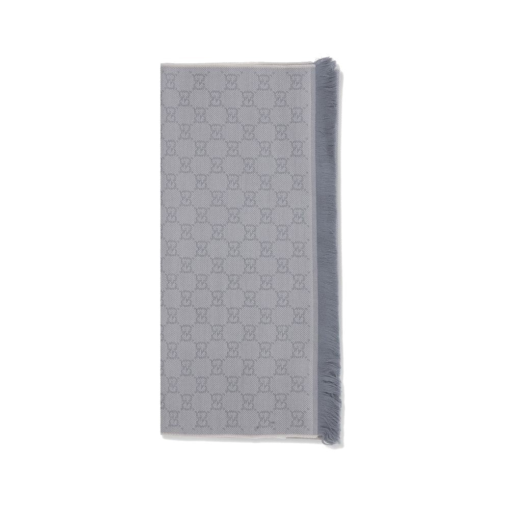 Gucci Gray Wool Oves Aries Scarf for Women