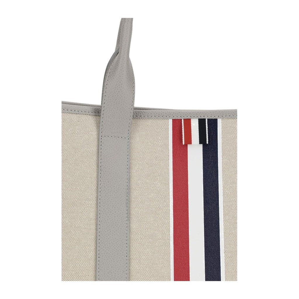 Thom Browne Gray Fabric Shoulder Bag for Men