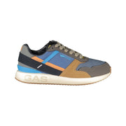 Gas Blue Polyurethane Men's Sneaker