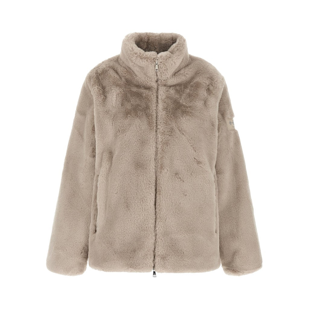 Tatras Beige Polyester Biker Jacket for Men