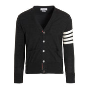 Thom Browne Gray Merino Wool Cardigan for Men
