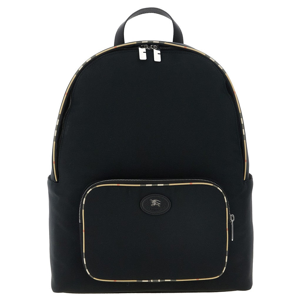 Burberry Black Polyester Backpack for Men