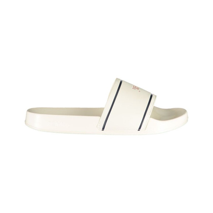 Tommy Hilfiger White Polyurethane Women's Slipper