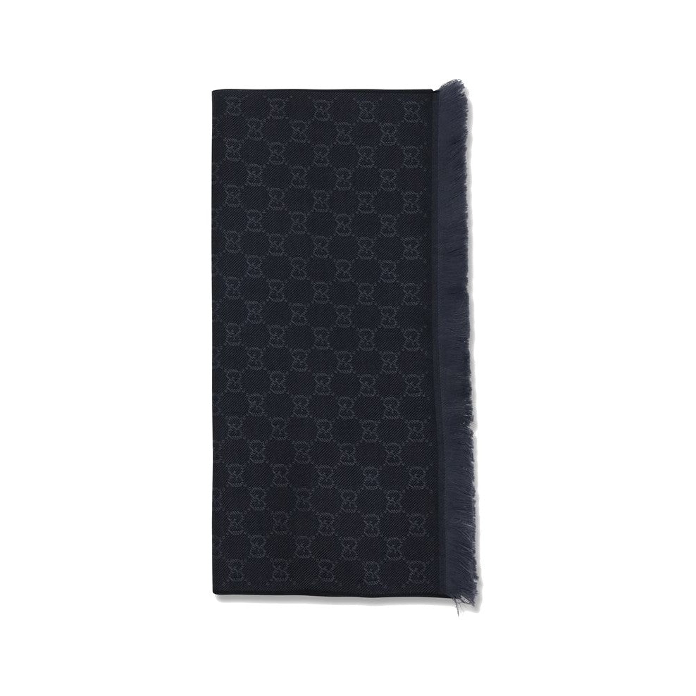 Gucci Black Wool Oves Aries Scarf for Women