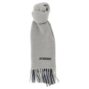 Jacquemus Gray Wool Scarf for Men