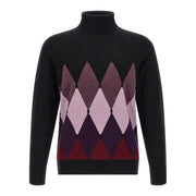 Ballantyne Black Cashmere Cardigan for Men