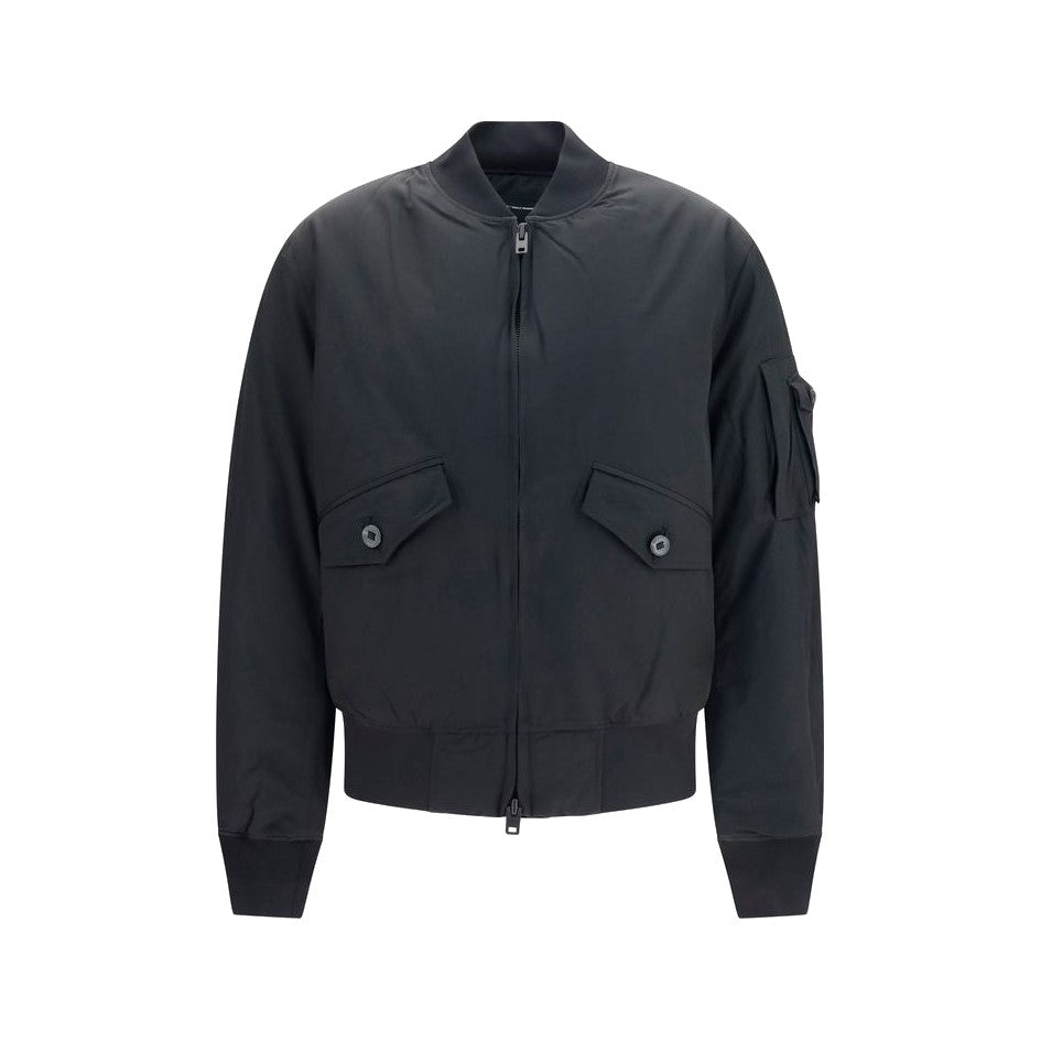 Y-3 Black Polyamide Bomber for Men