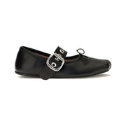 Vivienne Westwood Black Calf Leather Bos Taurus Ballet Flats for Women